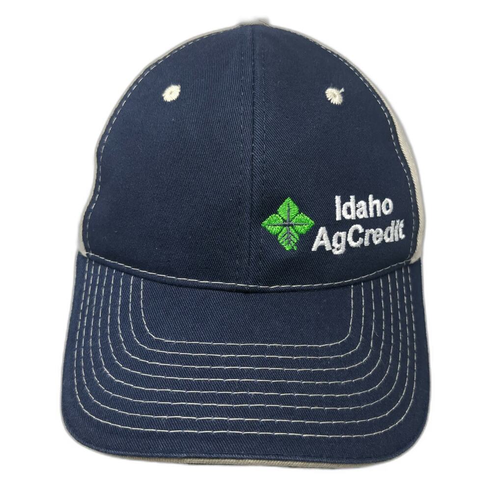 Outdoor Cap Baseball Cap Blue One Size Idaho AgCredit Strapback Two Tone hat